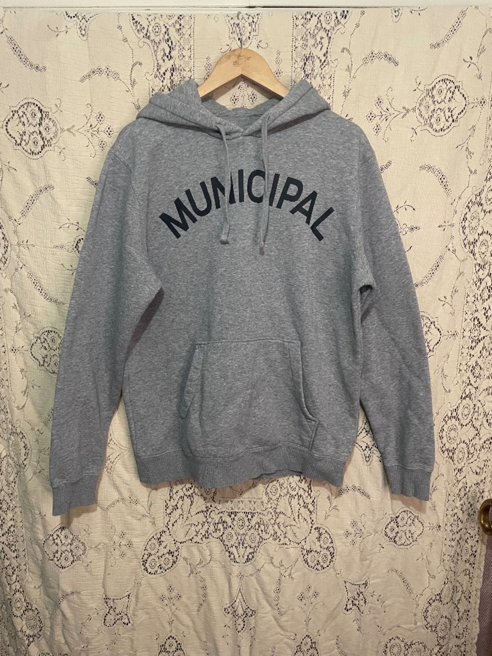 Municipal: gray hoodie